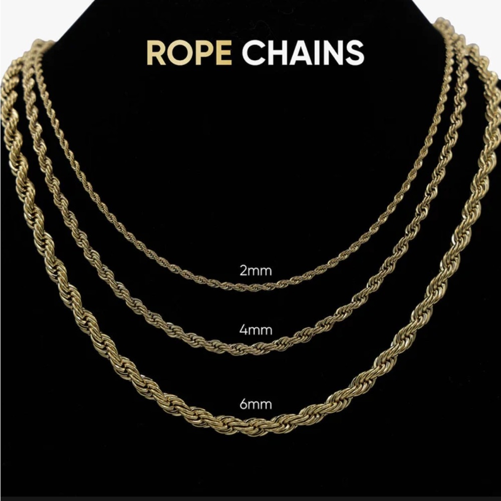 Elegant Silver Rope Chain Necklace - Picture 7 of 8